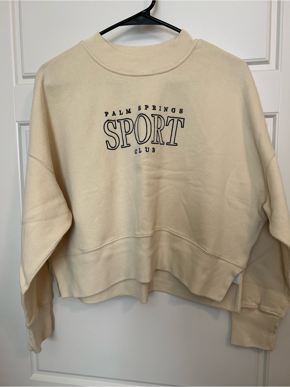 Abercrombie & Fitch Cream "Palm Springs Sport Club" Crewneck Sweatshirt